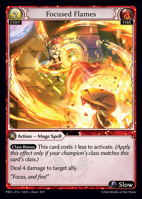 [Fire] Focused Flames CURIO FOIL [PRD-118-C]