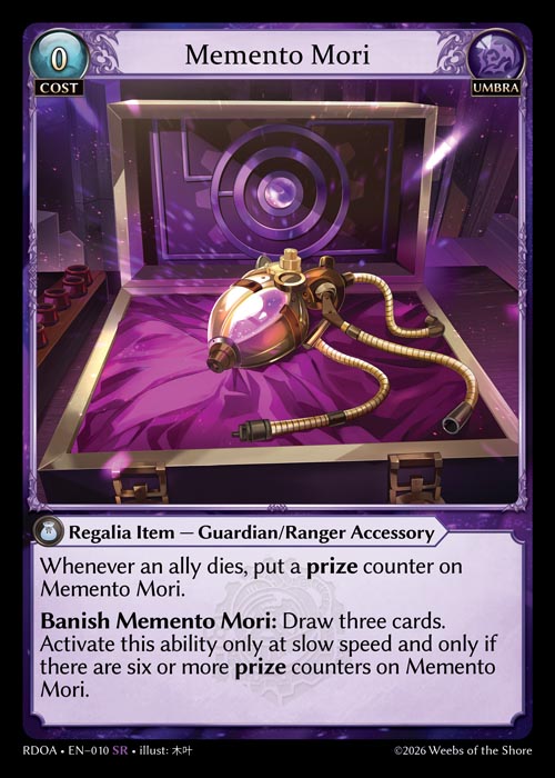 [Umbra] Memento Mori FOIL [RDOA-010-SR]