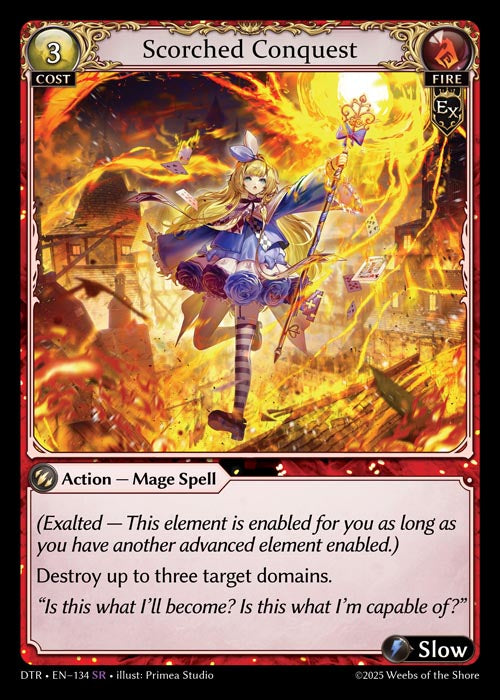[Exalted] Scorched Conquest FOIL [DTR-134-SR]