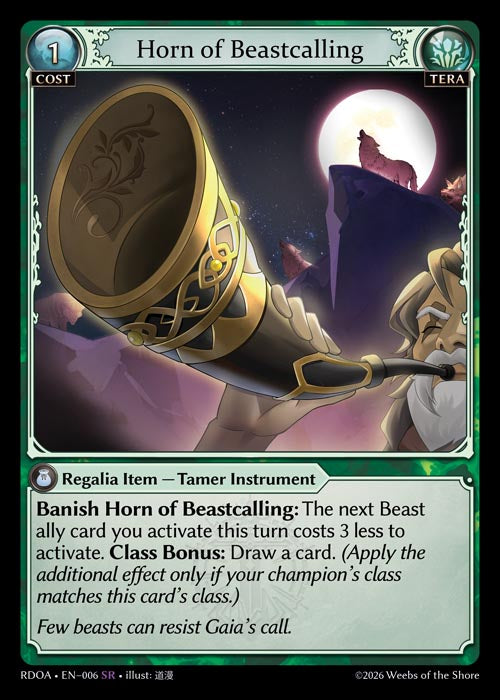 [Tera] Horn of Beastcalling FOIL [RDOA-006-SR]