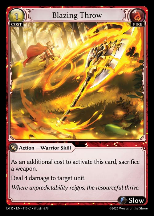 [Fire] Blazing Throw [DTR-110-C]