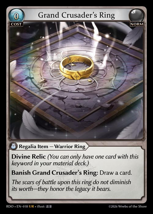 [Norm] Grand Crusader's Ring [RDO-018-UR]