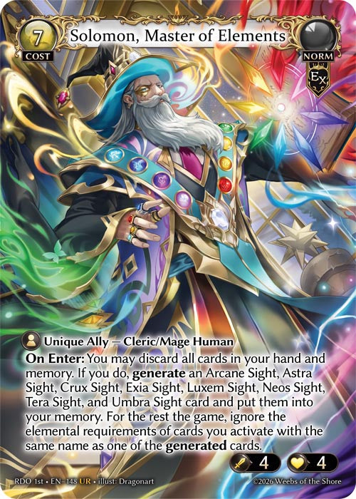 [Exalted] Solomon, Master of Elements [RDO 1st-148-UR]