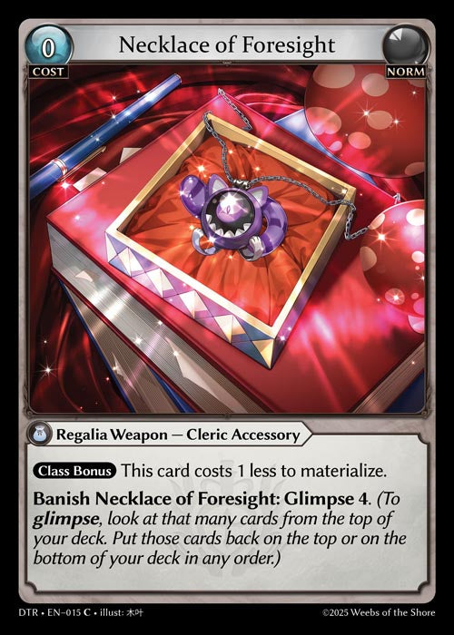 [Norm] Necklace of Foresight [DTR-015-C]