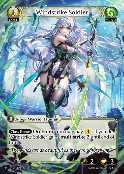 [Wind] Windstrike Soldier FOIL [PRD 1st-205-R]