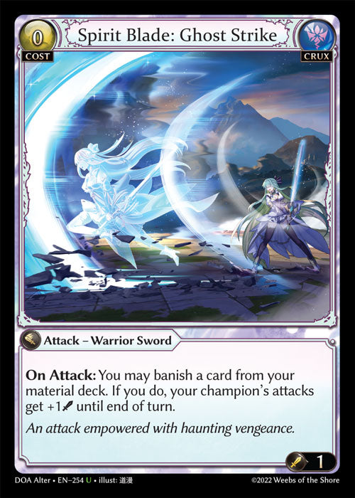 [Crux] Spirit Blade: Ghost Strike FOIL [DOA Alter-254-U]