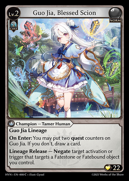 [Norm] Guo Jia, Blessed Scion FOIL [HVN-008-C]
