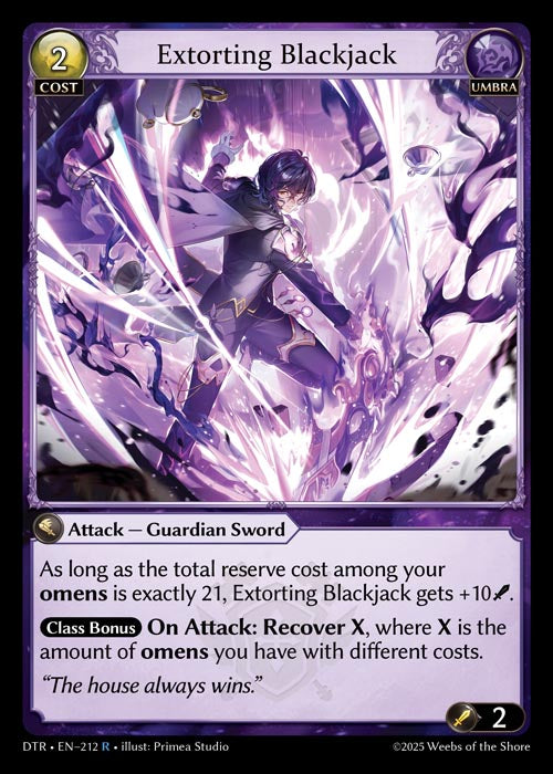 [Umbra] Extorting Blackjack FOIL [DTR-212-R]