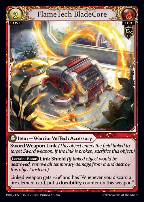 [Exalted] FlameTech BladeCore FOIL [PRD-115-R]