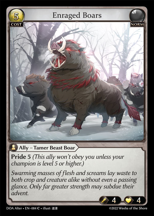 [Norm] Enraged Boars [DOA Alter-084-C]