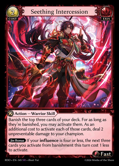 [Exia] Seething Intercession FOIL [RDO-345-SR]