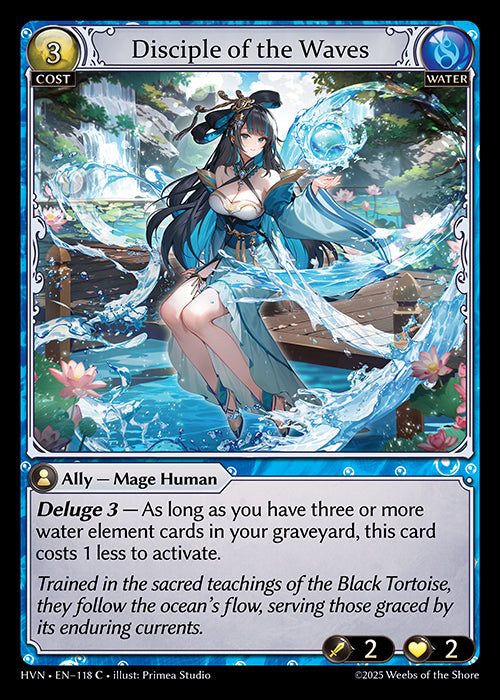 [Water] Disciple of the Waves FOIL [HVN-118-C]