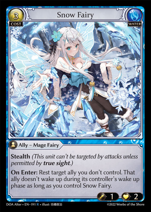 [Water] Snow Fairy FOIL [DOA Alter-191-R]