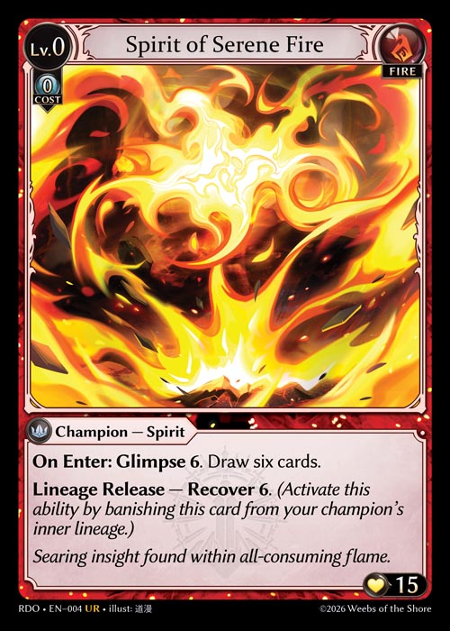 [Fire] Spirit of Serene Fire [RDO-004-UR]