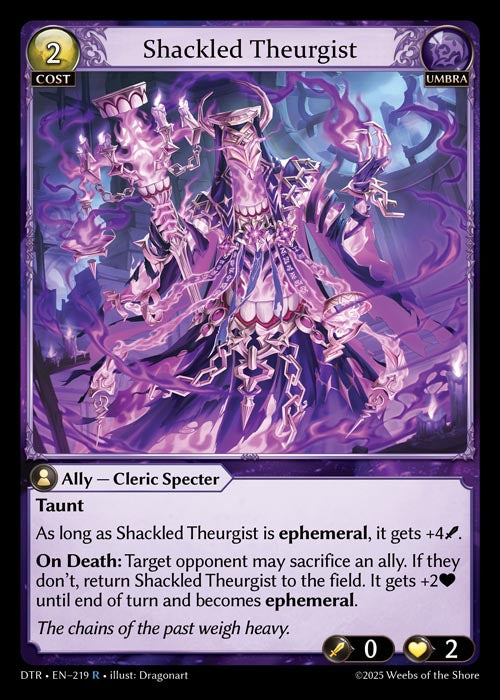 [Umbra] Shackled Theurgist FOIL [DTR-219-R]