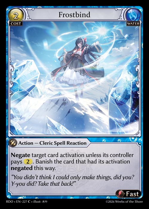 [Water] Frostbind FOIL [RDO-227-C]