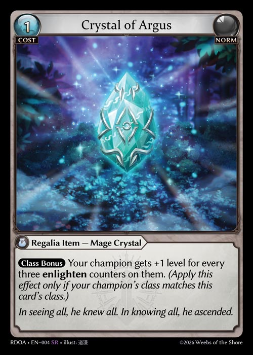 [Norm] Crystal of Argus FOIL [RDOA-004-SR]