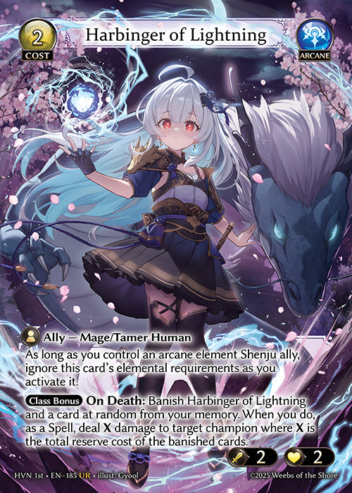 [Arcane] Harbinger of Lightning [HVN 1st-185-UR]