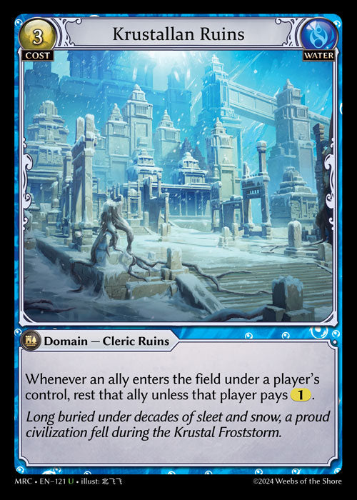 [Water] Krustallan Ruins FOIL [MRC-121-U]