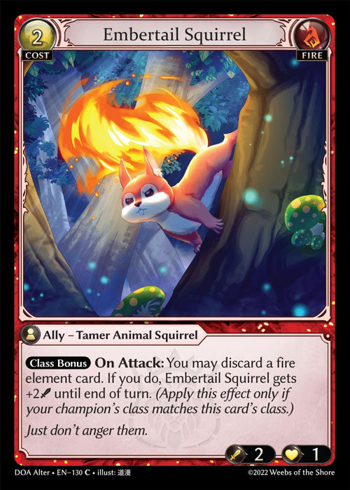 [Fire] Embertail Squirrel [DOA Alter-130-C]