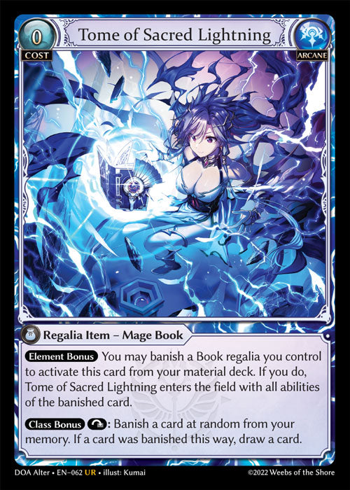 [Arcane] Tome of Sacred Lightning FOIL [DOA Alter-062-UR]