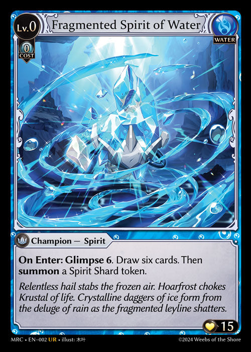 [Water] Fragmented Spirit of Water FOIL [MRC-002-UR]