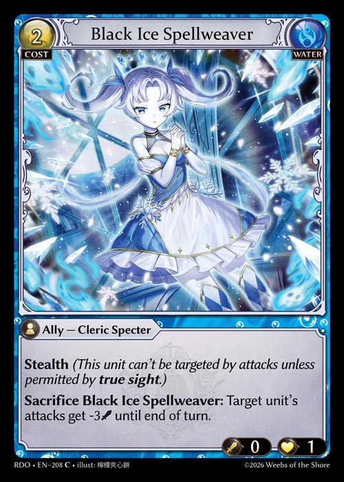 [Water] Black Ice Spellweaver [RDO-208-C]