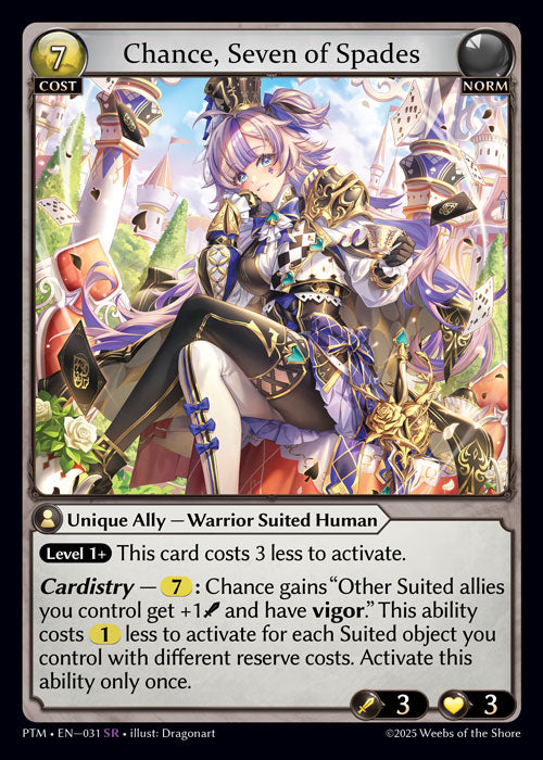 [Norm] Chance, Seven of Spades FOIL [PTM-031-SR]
