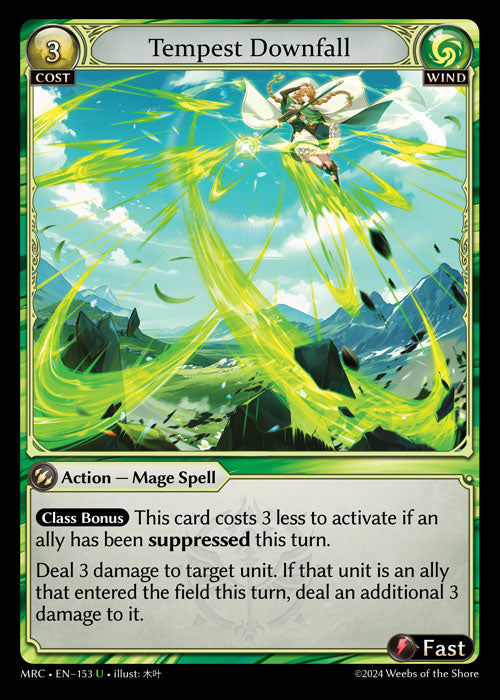 [Wind] Tempest Downfall FOIL [MRC-153-U]
