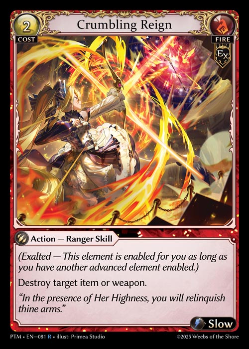 [Exalted] Crumbling Reign [PTM-081-R]