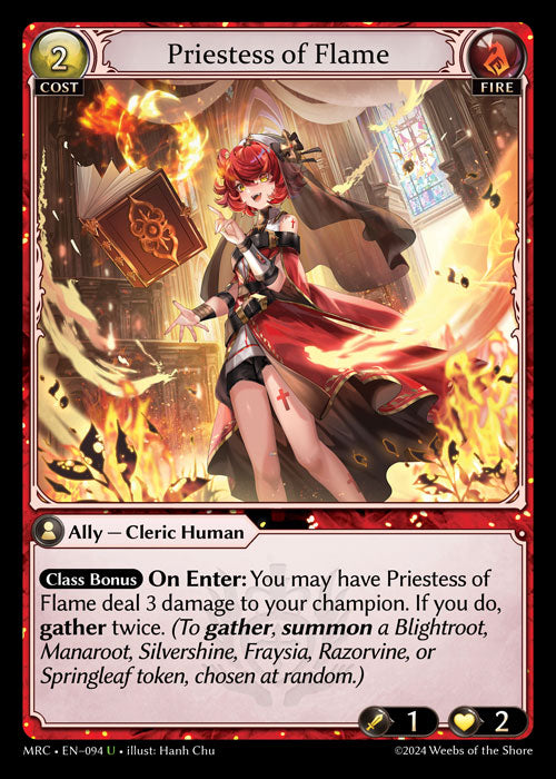 [Fire] Priestess of Flame FOIL [MRC-094-U]