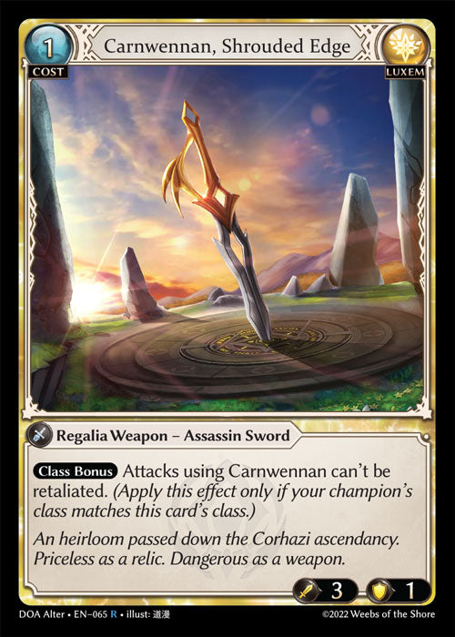 [Luxem] Carnwennan, Shrouded Edge FOIL [DOA Alter-065-R]