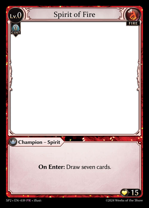 [Fire] Spirit of Fire PR [SP2 039-PR]
