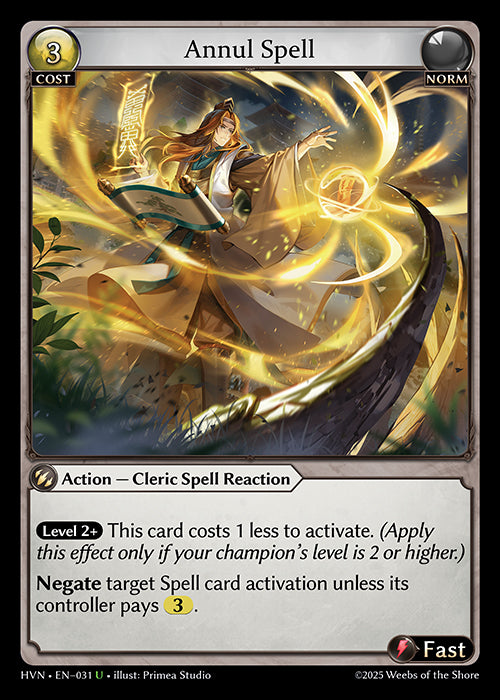 [Norm] Annul Spell FOIL [HVN-031-U]
