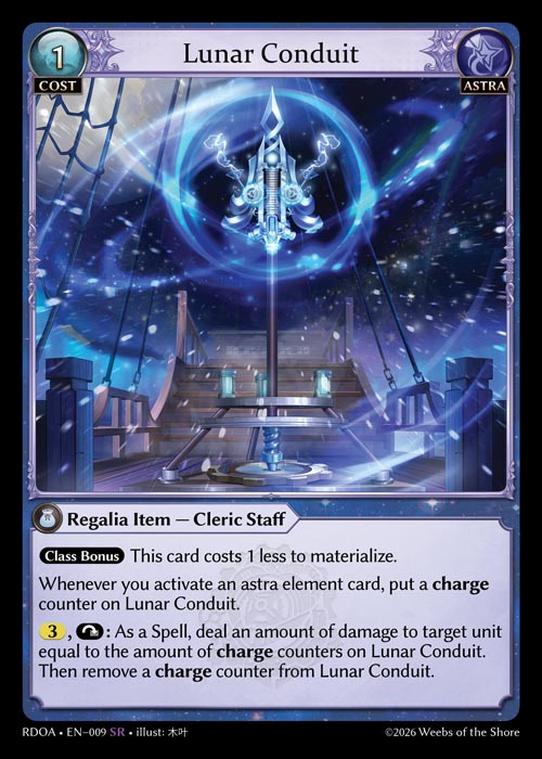 [Astra] Lunar Conduit FOIL [RDOA-009-SR]