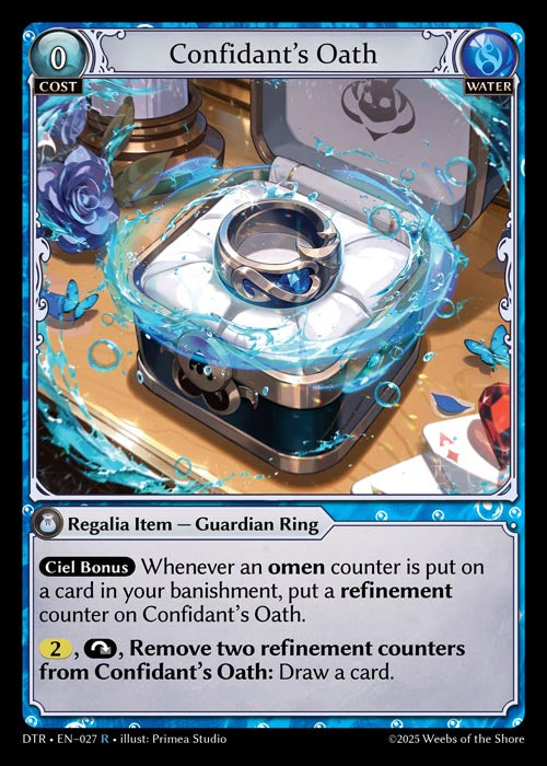 [Water] Confidant's Oath FOIL [DTR-027-R]