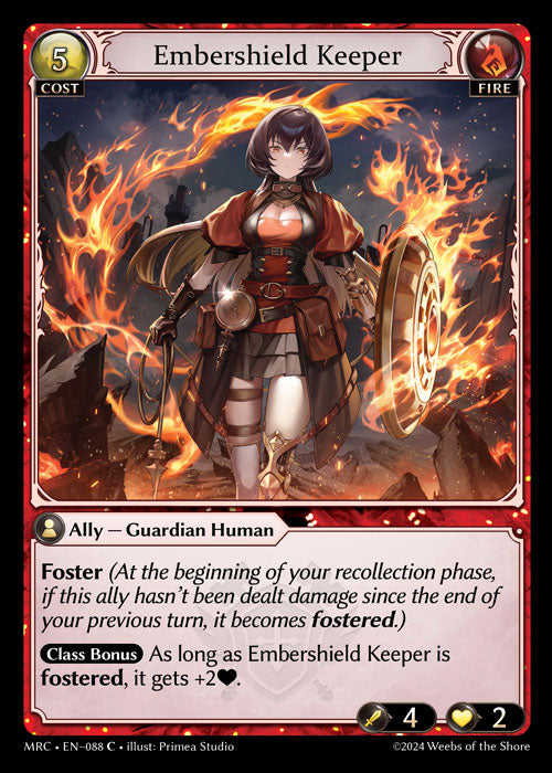 [Fire] Embershield Keeper FOIL [MRC-088-C]