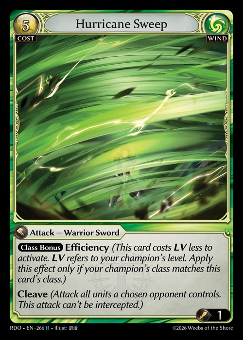 [Wind] Hurricane Sweep [RDO-266-R]