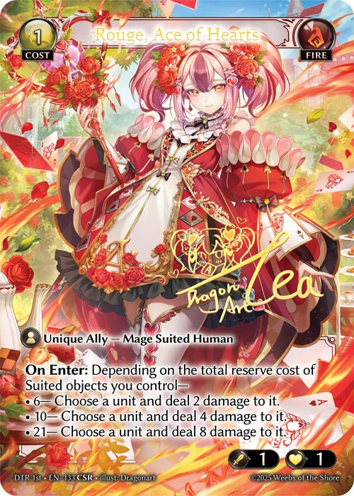 [Fire] Rouge, Ace of Hearts CSR [DTR 1st-133-CSR]