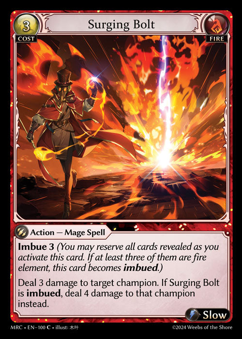 [Fire] Surging Bolt FOIL [MRC-100-C]