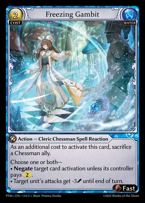 [Water] Freezing Gambit CURIO FOIL [PTM-114-U]