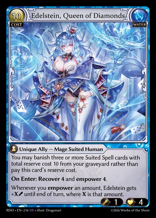 [Water] Edelstein, Queen of Diamonds FOIL [RDO-216-SR]