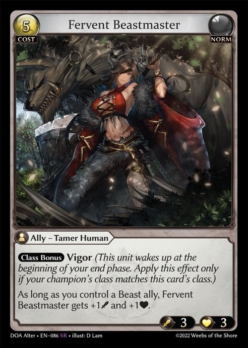 [Norm] Fervent Beastmaster [DOA Alter-086-SR]