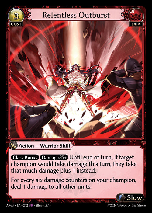 [Exia] Relentless Outburst FOIL [AMB-212-SR]