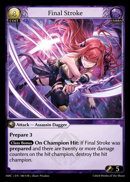 [Umbra] Final Stroke FOIL [MRC-180-UR]