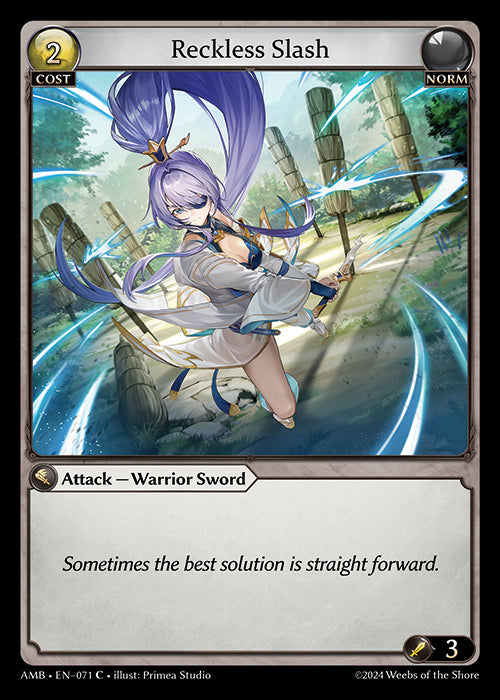 [Norm] Reckless Slash FOIL [AMB-071-C]