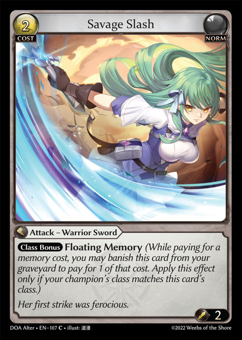 [Norm] Savage Slash FOIL [DOA Alter-107-C]