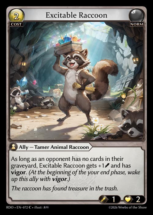 [Norm] Excitable Raccoon [RDO-072-C]