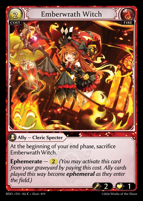 [Fire] Emberwrath Witch [RDO-182-C]