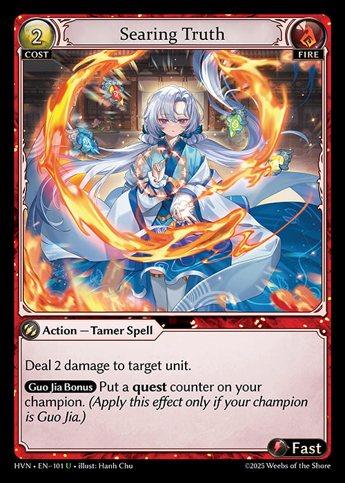 [Fire] Searing Truth FOIL [HVN-101-U]